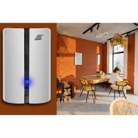 Stijlvolle zwarte of witte draadloze deurbel Malatec